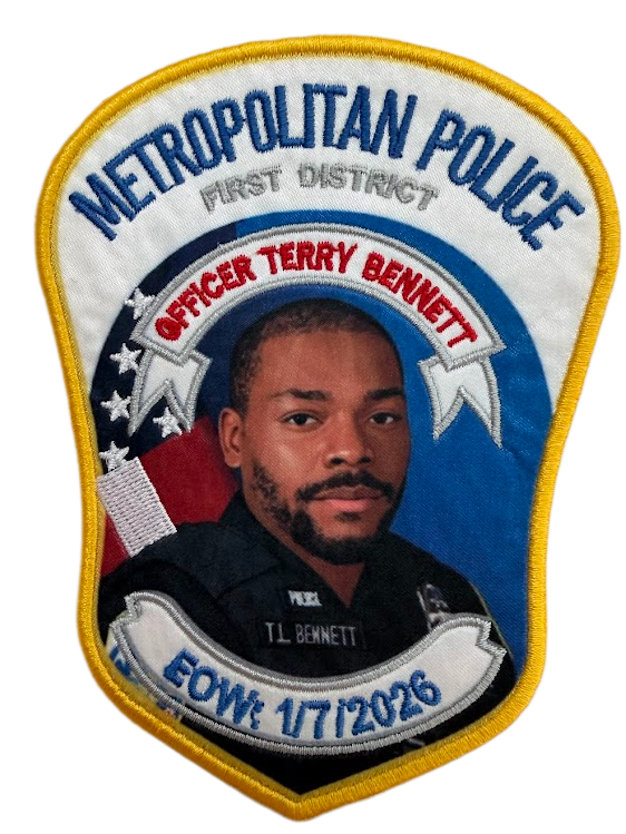 D.C Police Patch in honor of Officer Terry Bennett