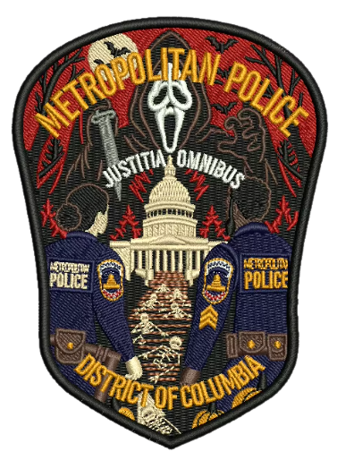 D.C. Police Scream Halloween Patch