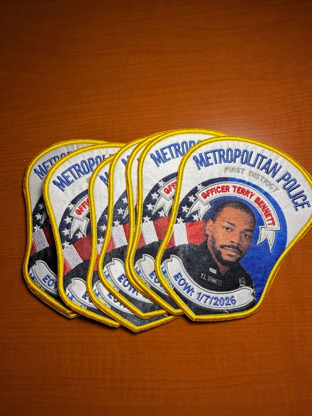 D.C. Police Patch in honor of Officer Terry Bennett