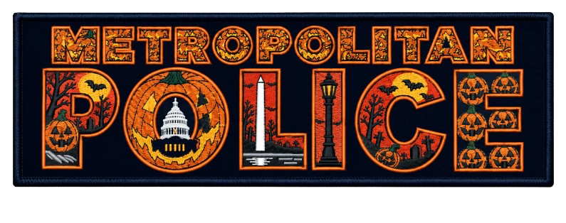 D.C. Police Halloween 🎃 Back Patc PRE-ORDER
