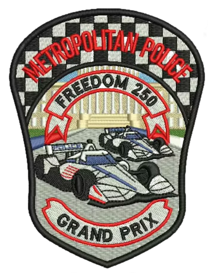 D.C. Police Freedom 250 Grand Prix Patch