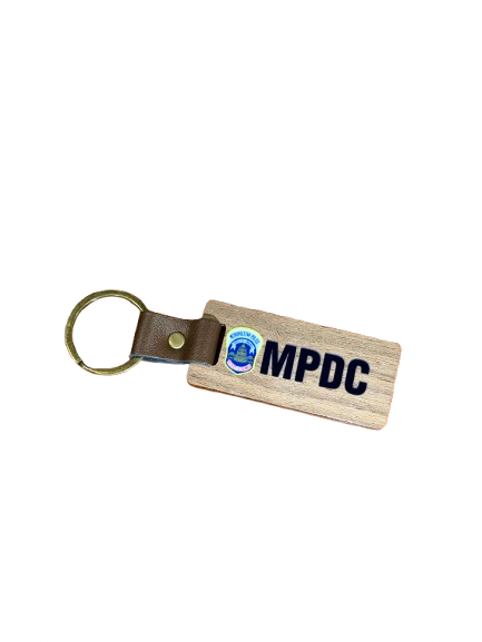 MPDC Wooden Keychain