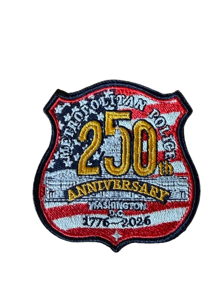 D.C Police USA 250th Shield Patch