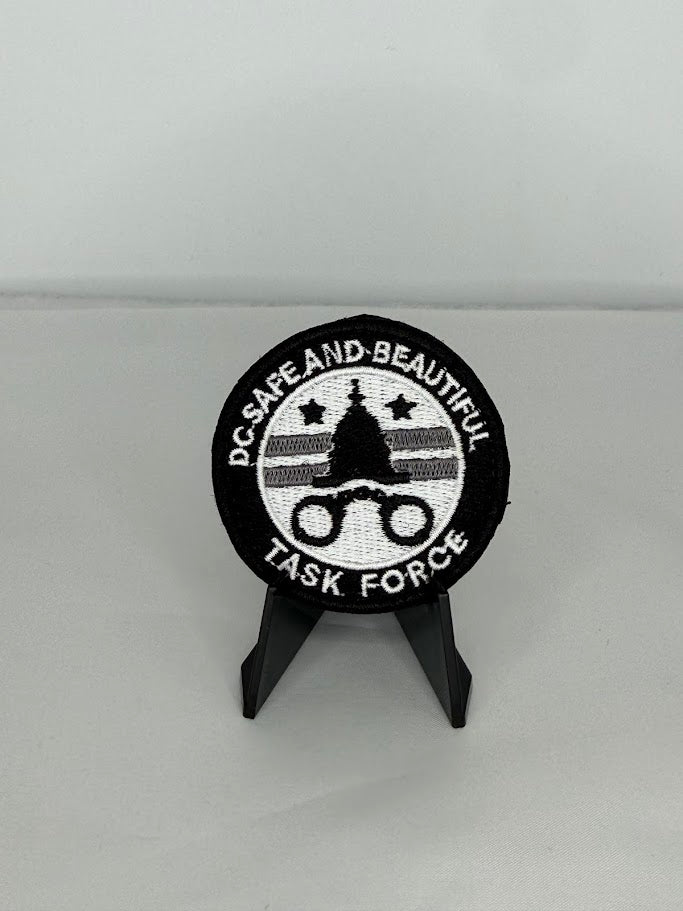 D.C. Police Subdued Safe and Beautiful Task Force Patch (Mini Size)